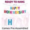 Work Anniversary Decorations - 1 Pc Banner & 8 Pcs Hanging Swirls (Colorful) 1"L x 1"W
